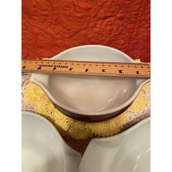 1960's Pyrex Cinderella Mixing Bowl 4Qt, 2.5Qt & 1.5Qt Old Orchard 3-piece Set. - Picture 4 of 16